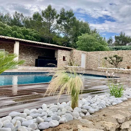 Magnifique Villa De Luxe Au Coeur De La Garrigue Nimes Exterior photo